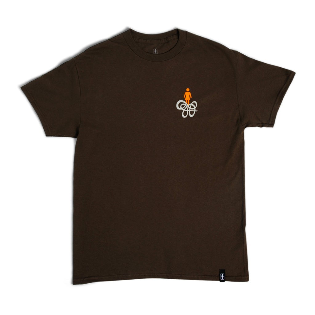Camiseta Girl Skateboards Swirl OG - Oliva