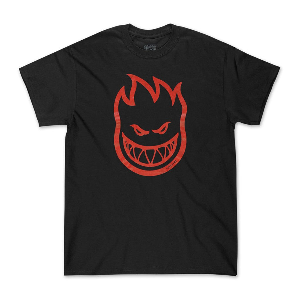 Camiseta Spitfire Wheels Bighead - Preto / Vermelho