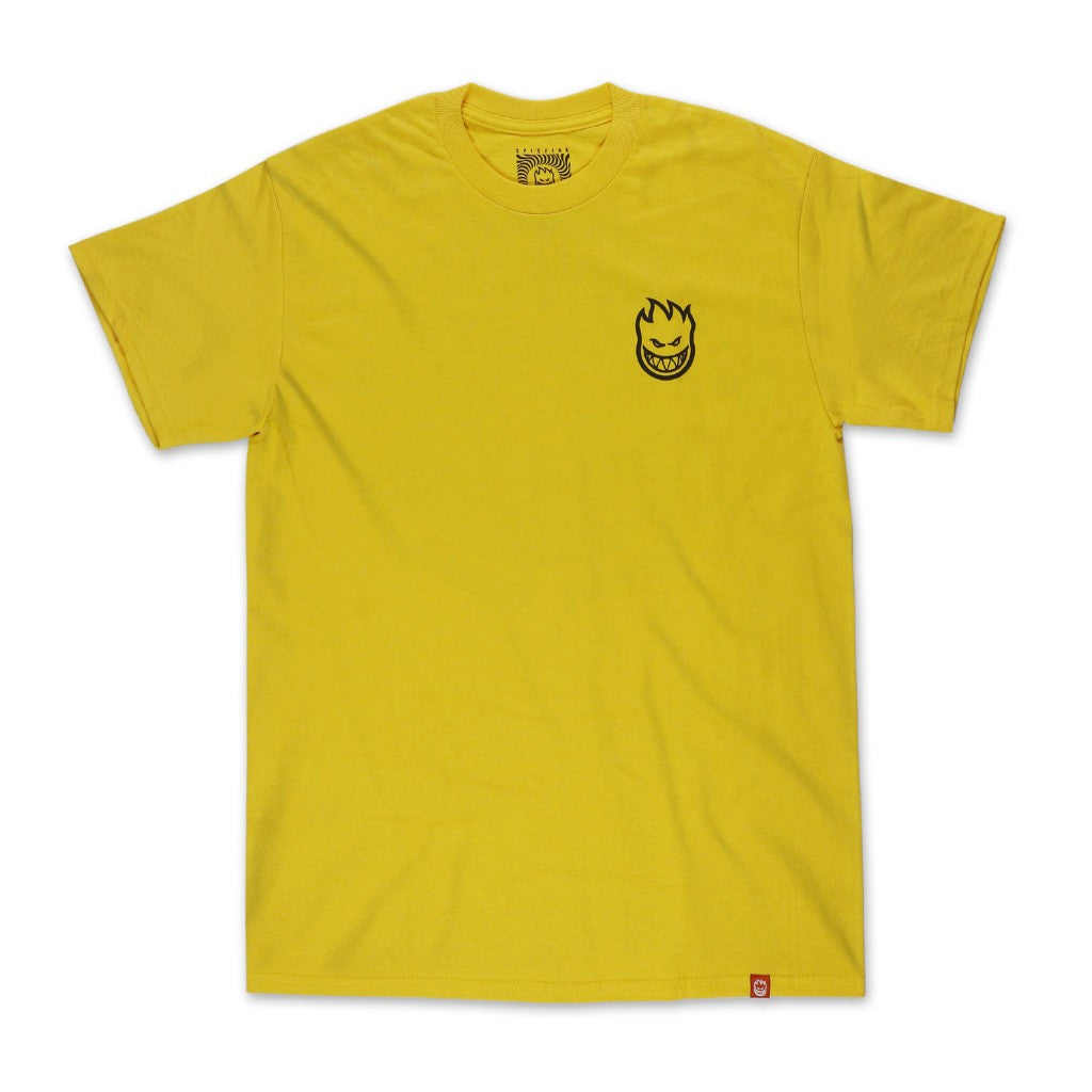 Camiseta Spitfire Wheels Classic Vortex - Amarelo / Preto