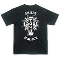 Camiseta Dogtown Santa Monica cross Logo - Preto / Branco