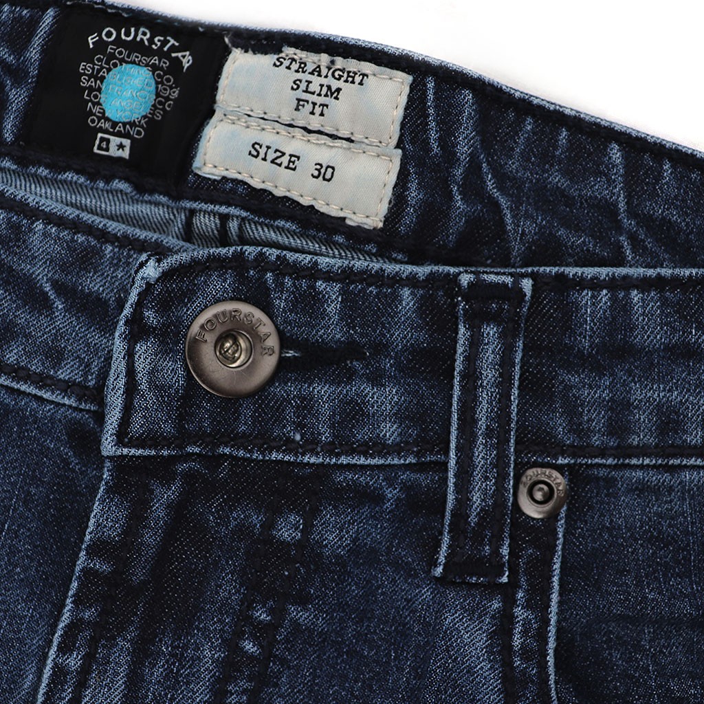 Calça jeans Fourstar Clothing Collective Jeans - SS - Indigo Distress - Indigo Distress