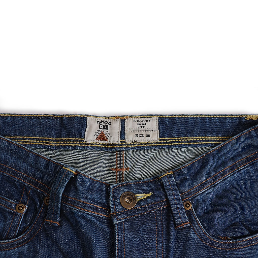 Calça jeans Fourstar Clothing Ishod Jeans - Indigo Stonewash - Indigo Stonewash