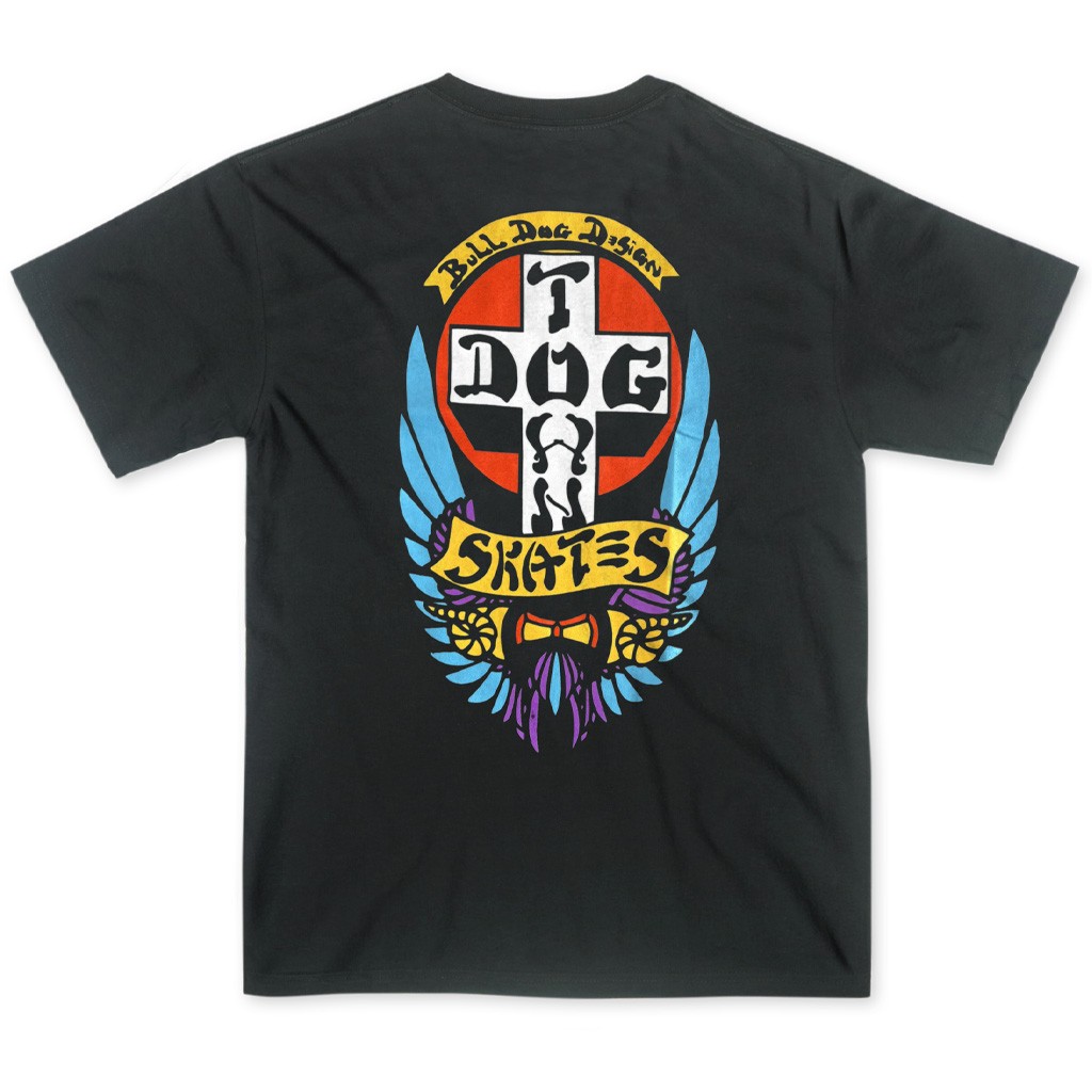 Camiseta Dogtown Bull Dog OG 70s - Preta / Branco