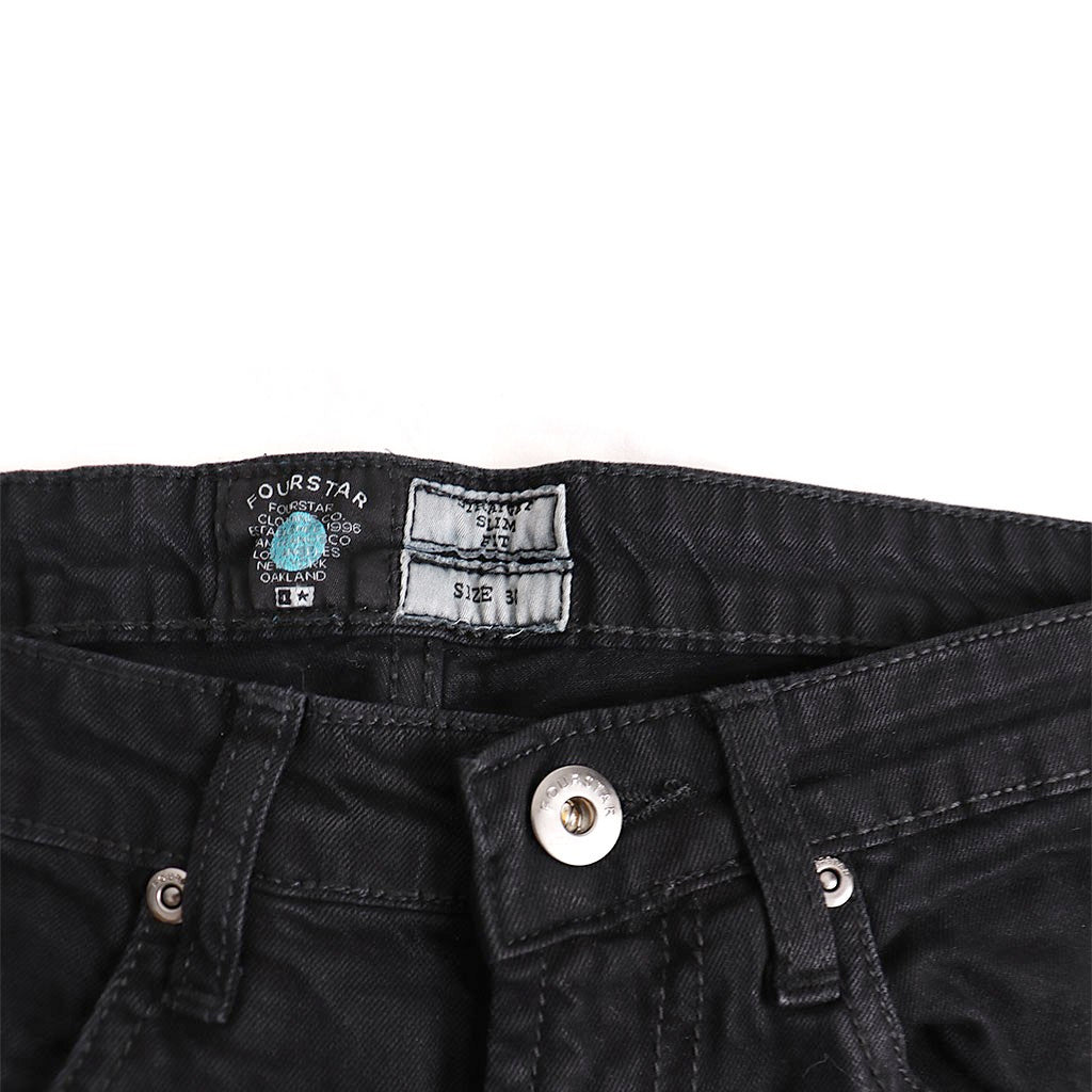 Calça jeans Fourstar Clothing Collective Jeans - SS - Black Rinse - Black Rinse
