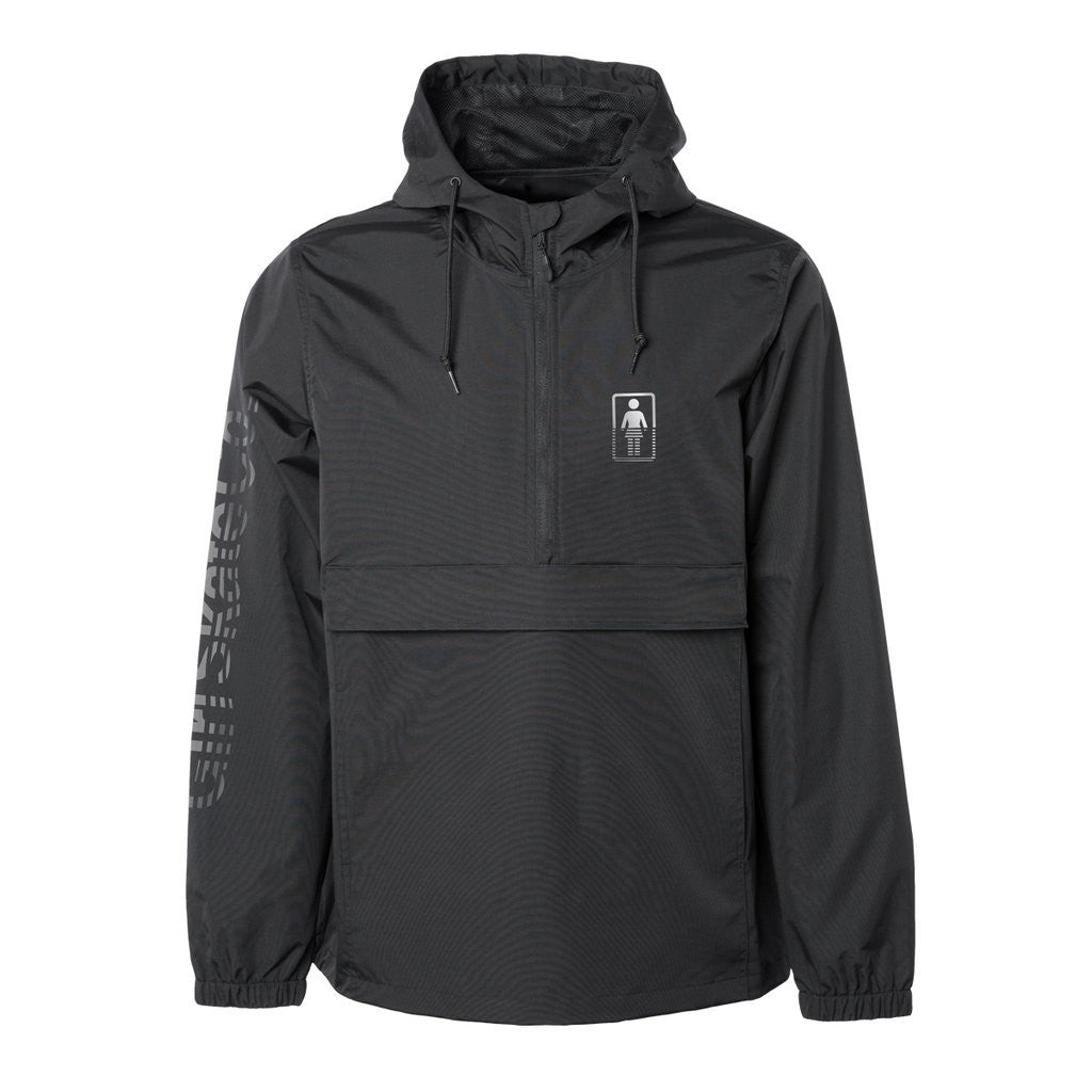 Quebra Vento Girl Skateboards Faster Up Anorak - Preto