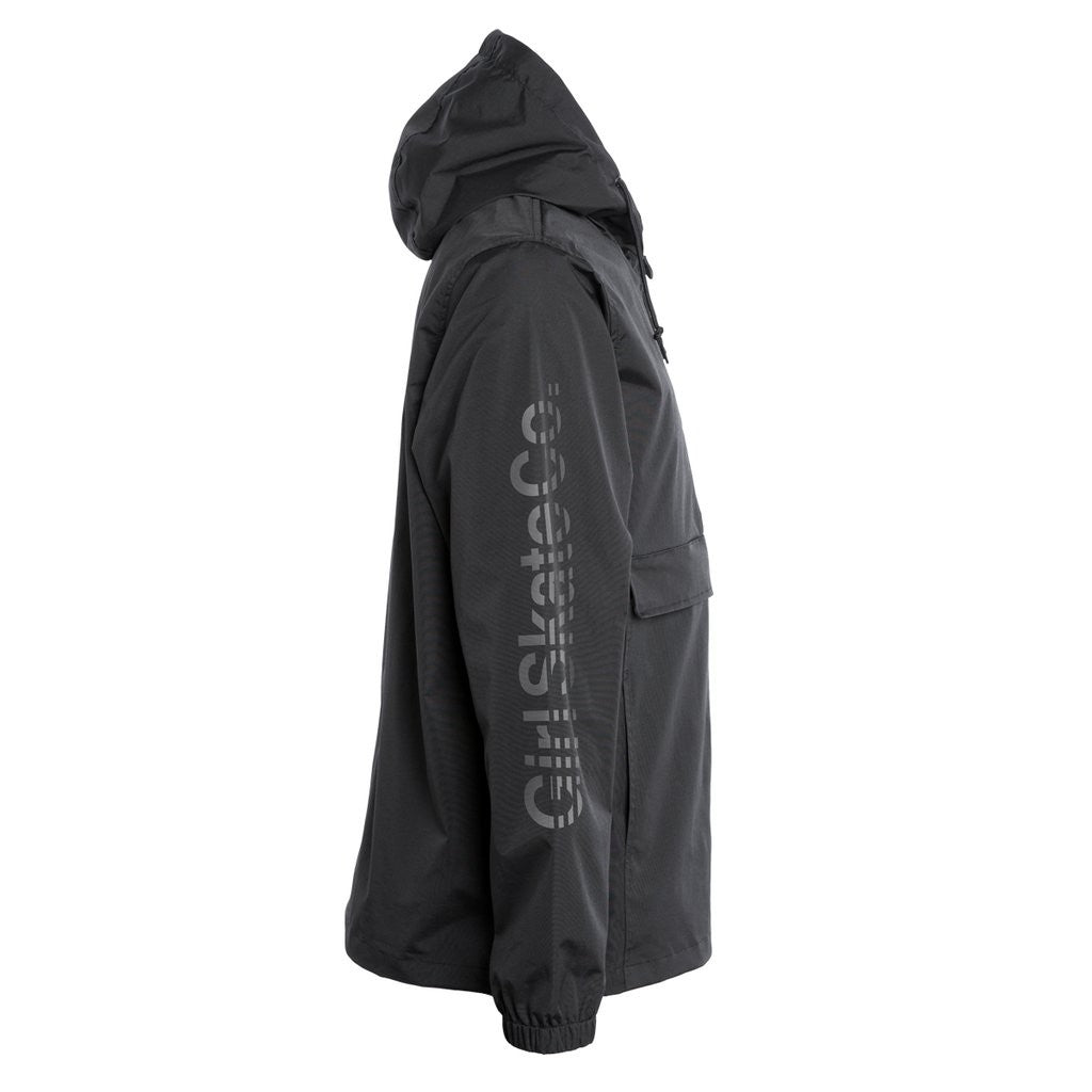Quebra Vento Girl Skateboards Faster Up Anorak - Preto