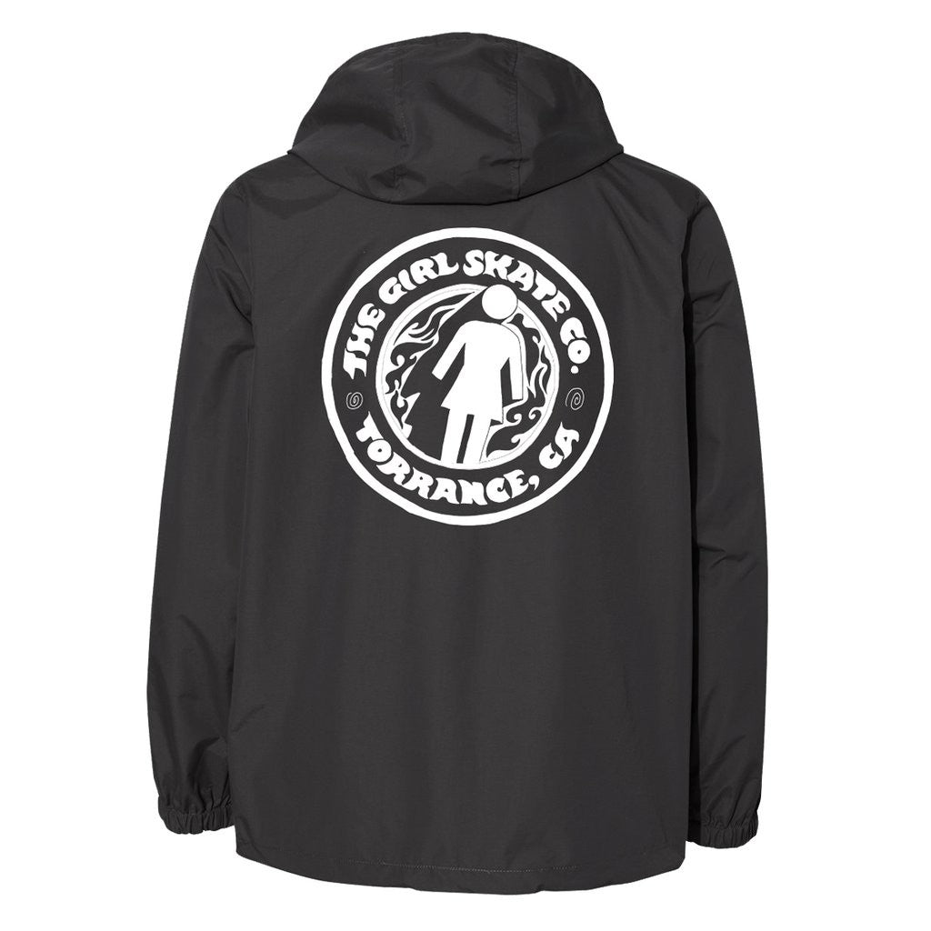Quebra Vento Girl Skateboards GSSC Anorak - Preto