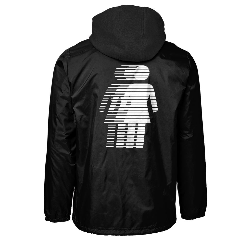 Quebra Vento Girl Skateboards National Hero Hooded - Preto