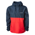 Quebra Vento Chocolate Skateboards Two-tone Anorak - Marinho / Vermelho