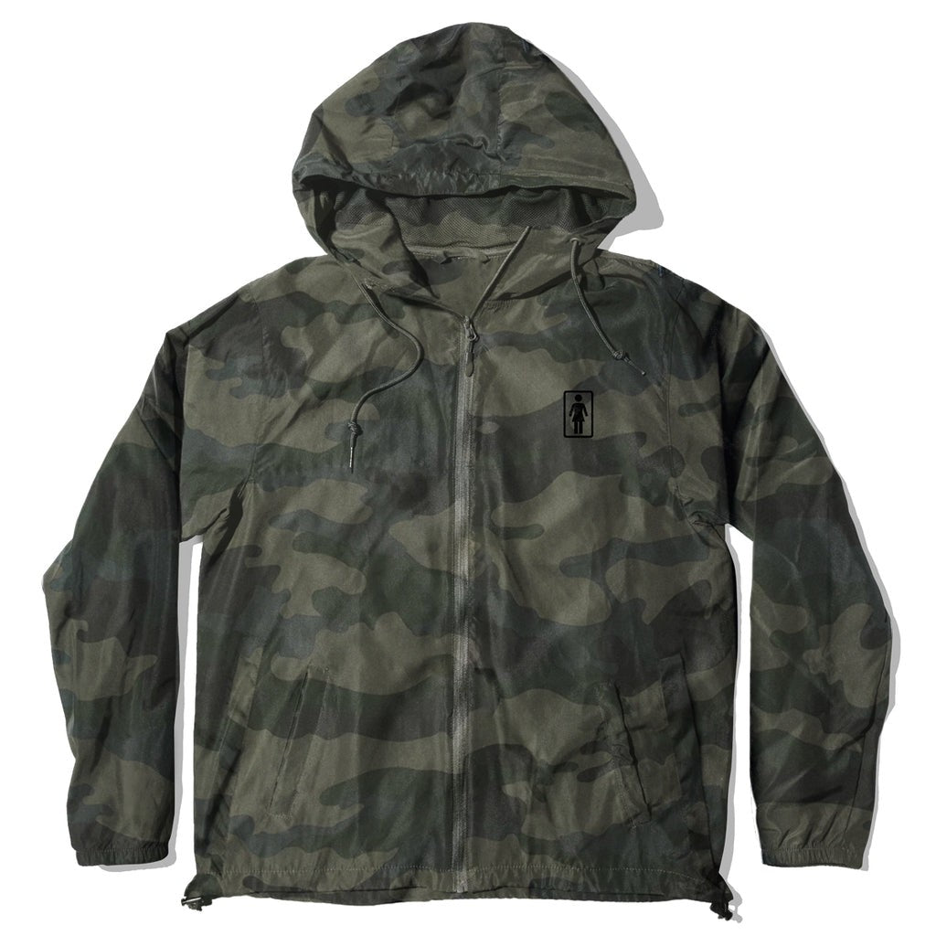 Quebra Vento Girl Skateboards OG Camo Windbreaker - Verde