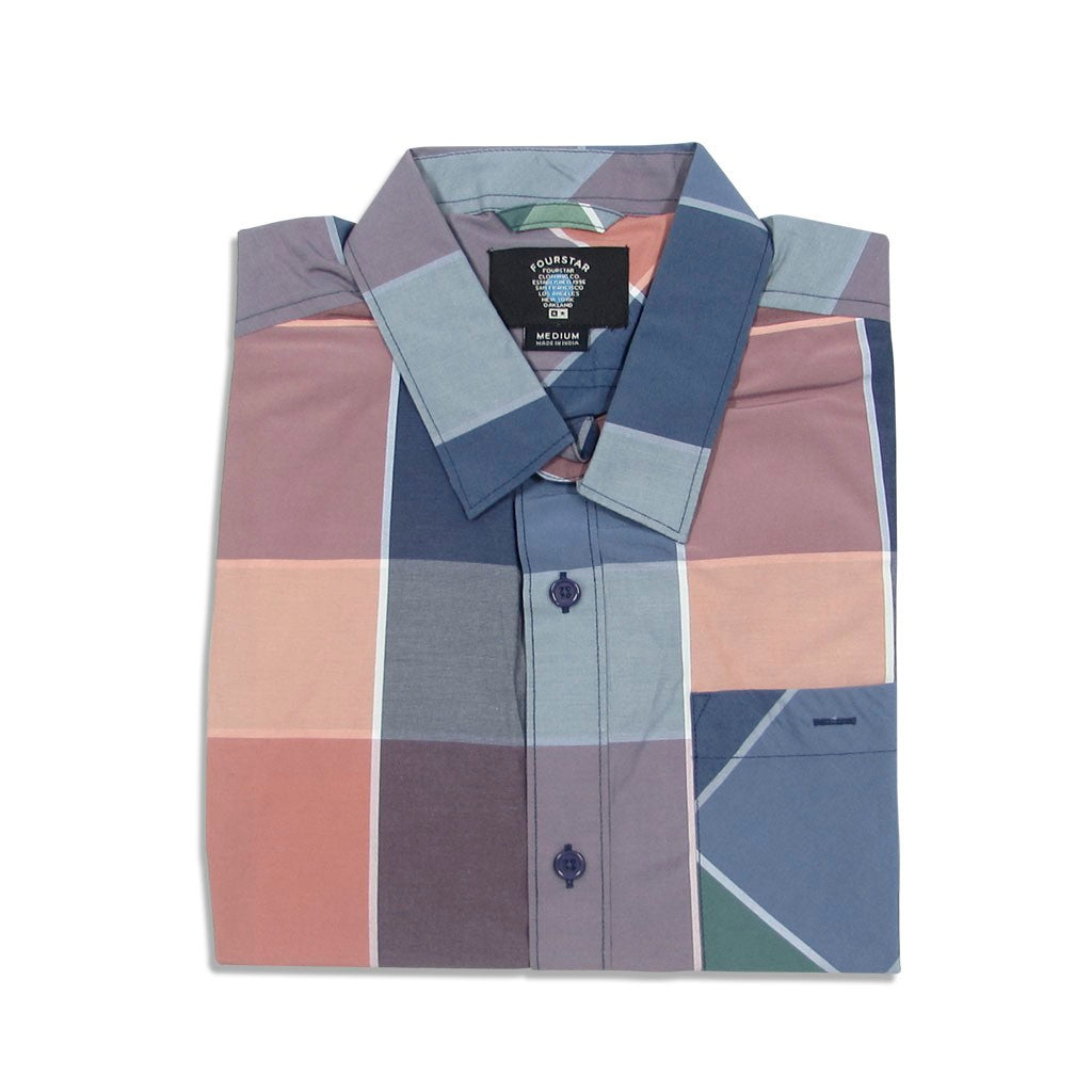 Camisa manga curta Fourstar Clothing Cathedral SS - Navy