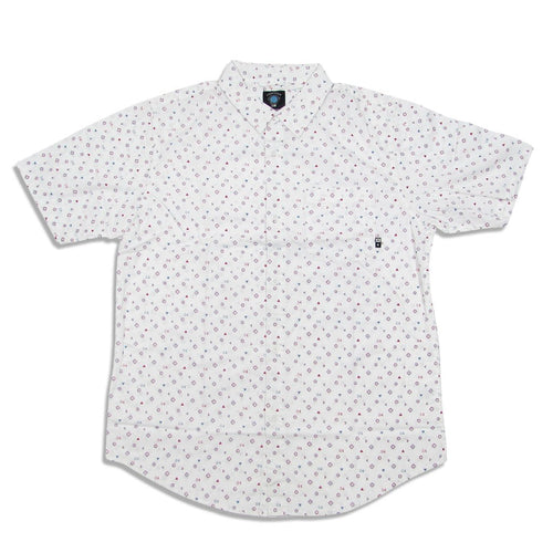 Camisa manga curta Fourstar Clothing Geo-com SS - White