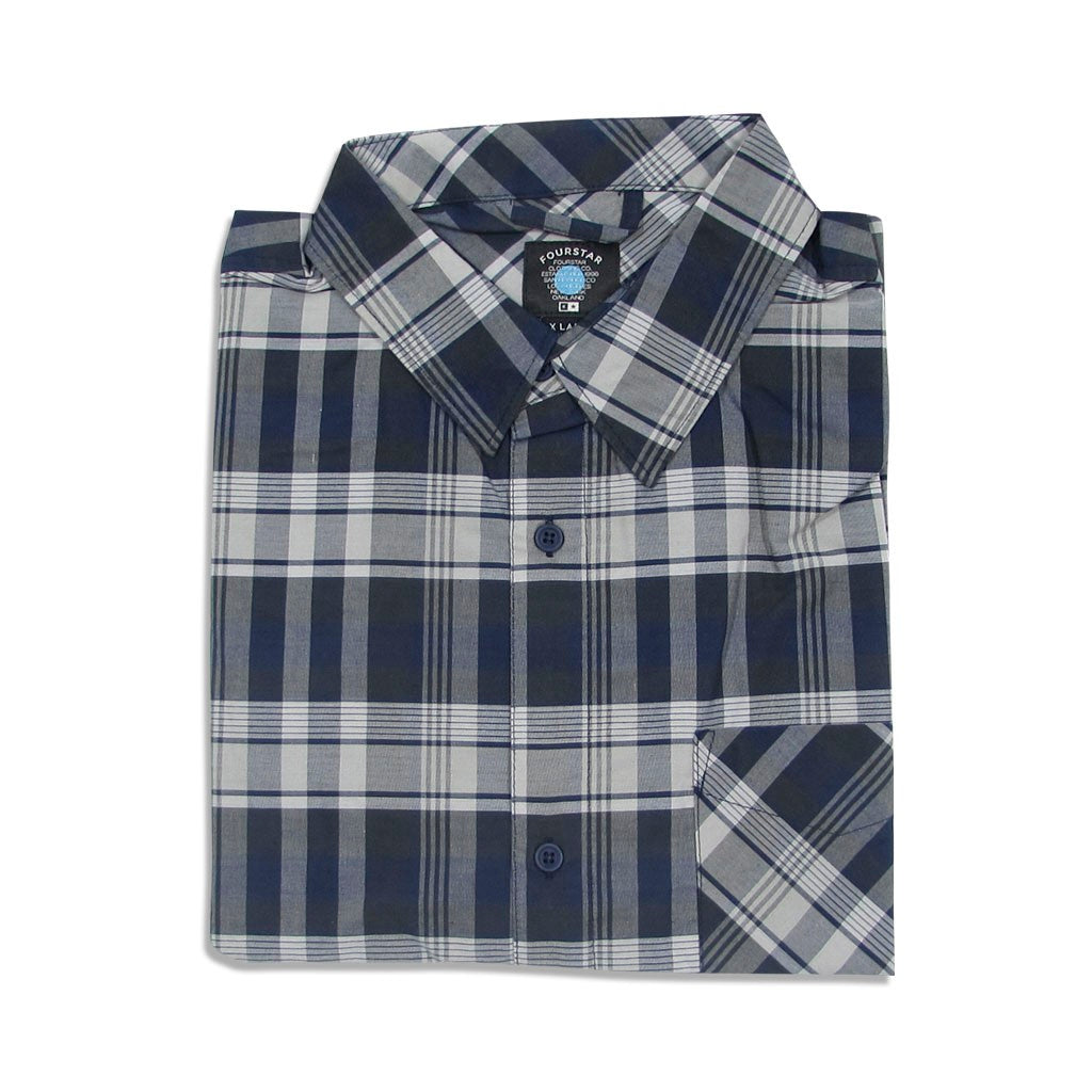 Camisa manga curta Fourstar Clothing Martin SS - Navy