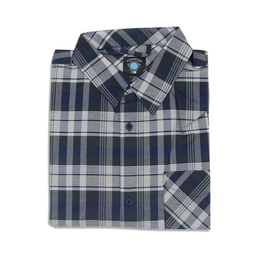 Camisa manga curta Fourstar Clothing Martin SS - Navy