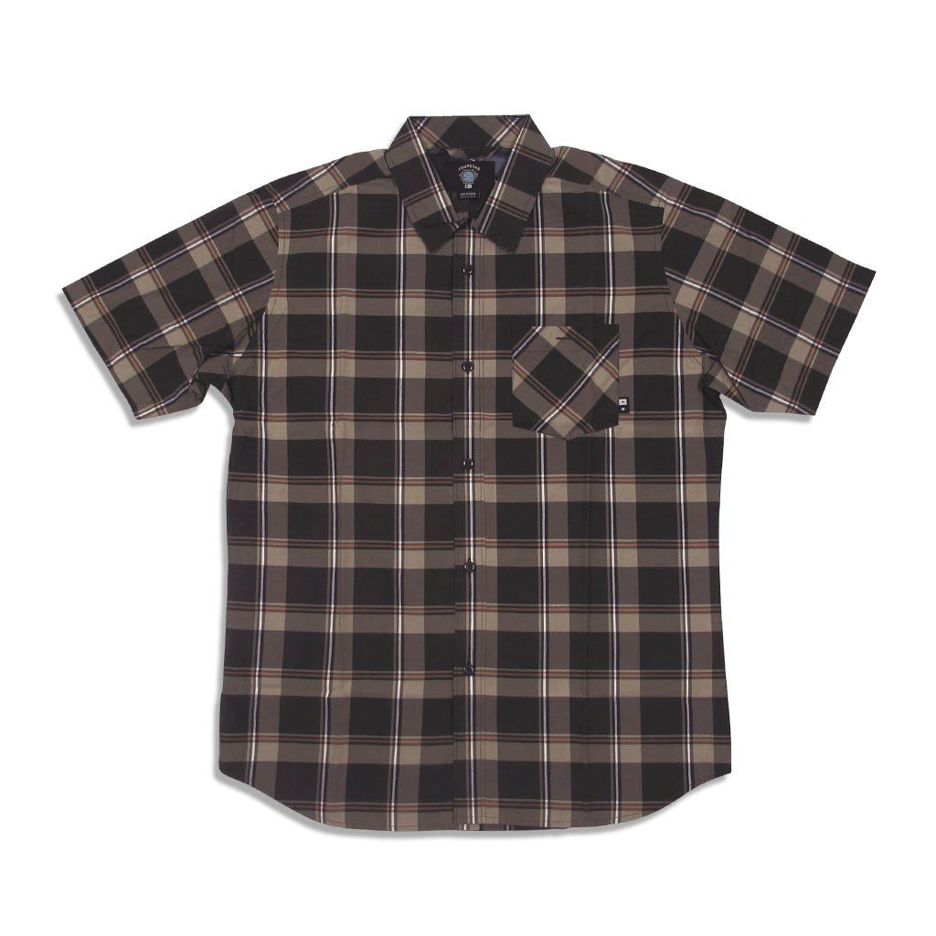 Camisa manga curta Fourstar Clothing Morton SS - Cocoa