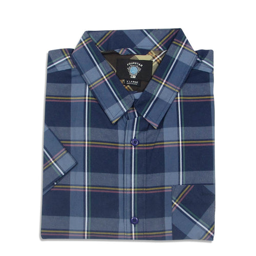Camisa manga curta Fourstar Clothing Morton SS - Navy