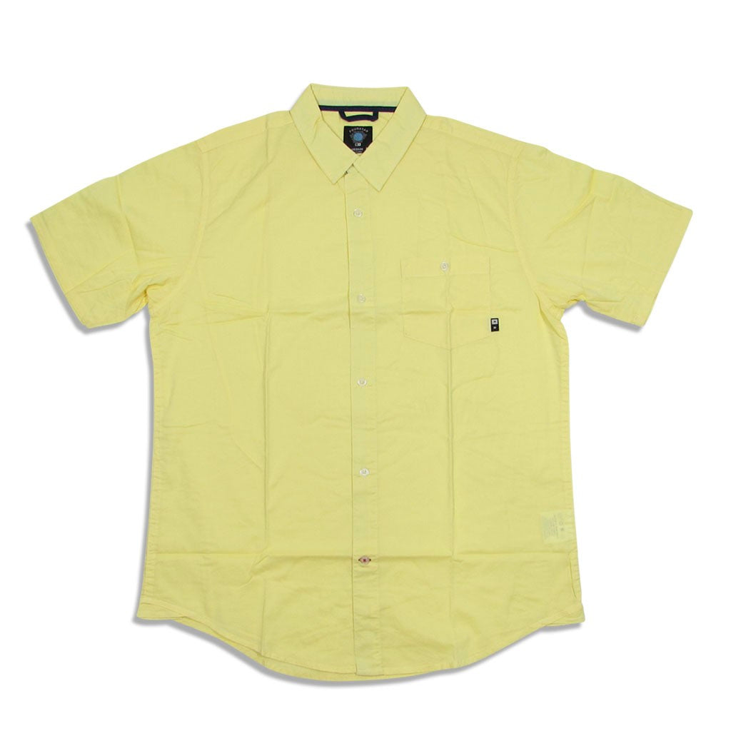 Camisa manga curta Fourstar Clothing Overdye SS - Washed Yellow