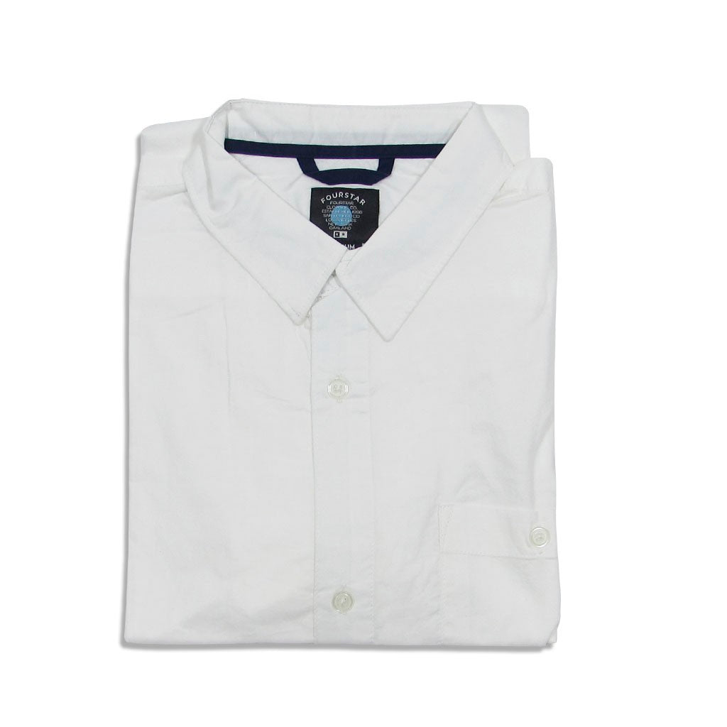 Camisa manga curta Fourstar Clothing Overdye SS - White