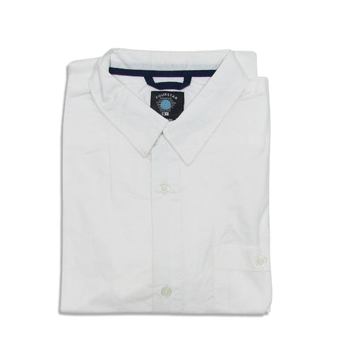 Camisa manga curta Fourstar Clothing Overdye SS - White