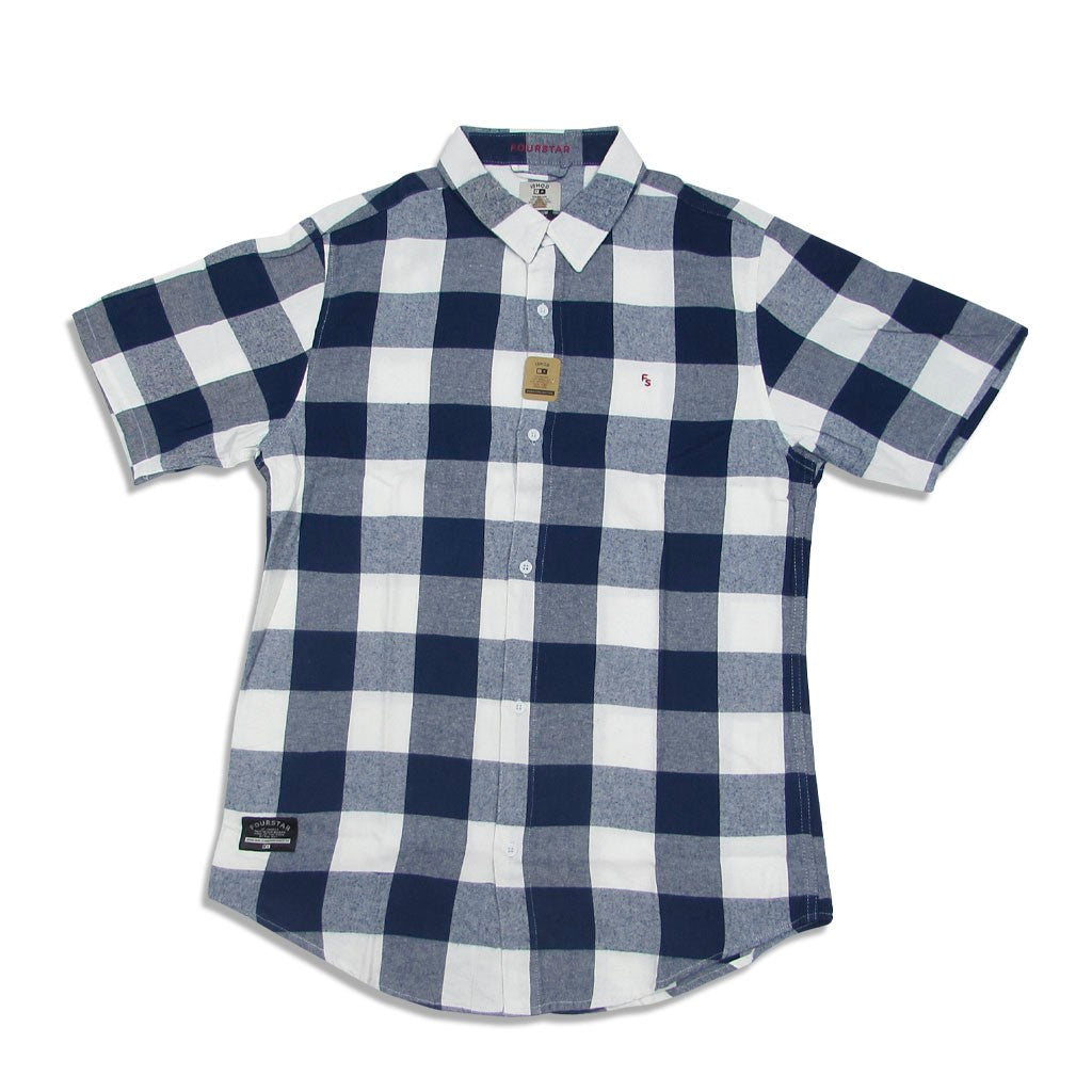 Camisa manga curta Fourstar Clothing Ishod Buffalo SS - Navy