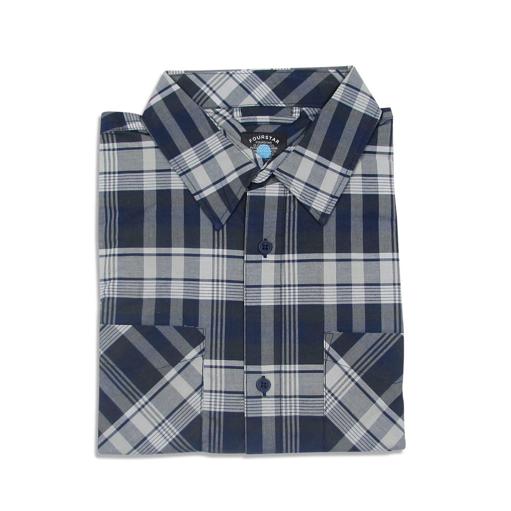 Camisa manga longa Fourstar Clothing Autumn Plaid LS - Navy