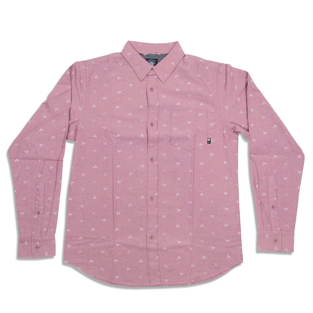 Camisa manga longa Fourstar Clothing Calico LS - Brick Dust