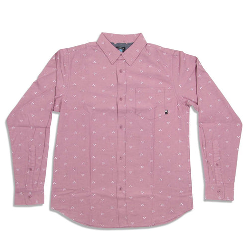 Camisa manga longa Fourstar Clothing Calico LS - Brick Dust