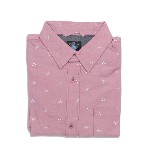 Camisa manga longa Fourstar Clothing Calico LS - Brick Dust