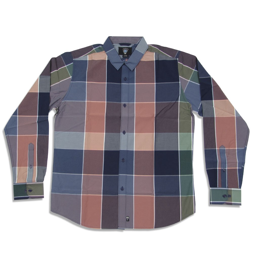Camisa manga longa Fourstar Clothing Santuary LS - Navy