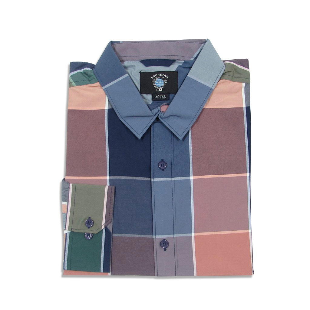 Camisa manga longa Fourstar Clothing Santuary LS - Navy
