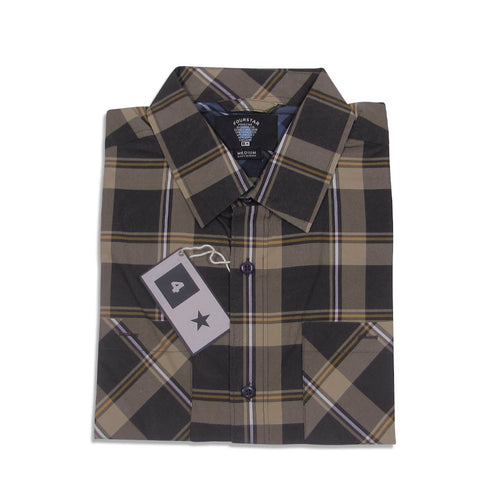 Camisa manga longa Fourstar Clothing Thurston LS - Cocoa