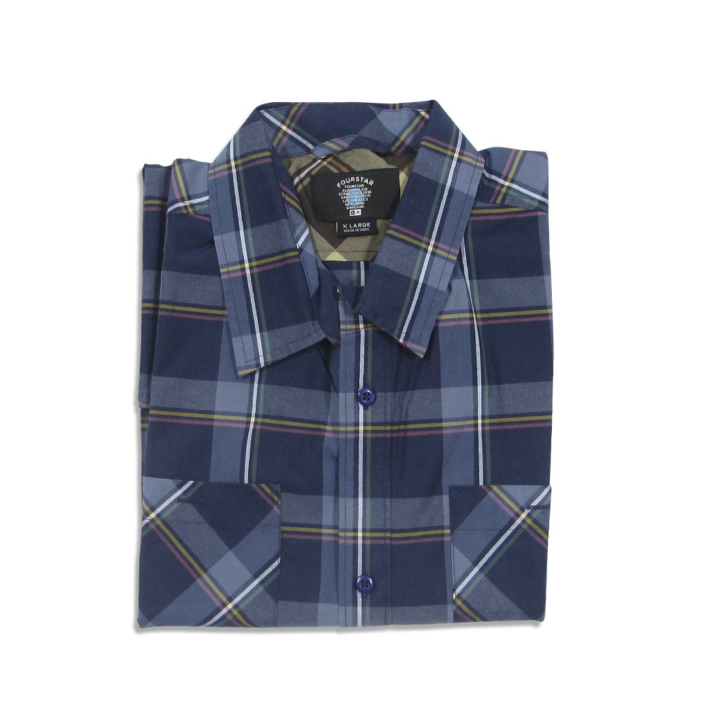 Camisa manga longa Fourstar Clothing Thurston LS - Navy