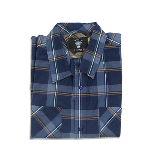 Camisa manga longa Fourstar Clothing Thurston LS - Navy