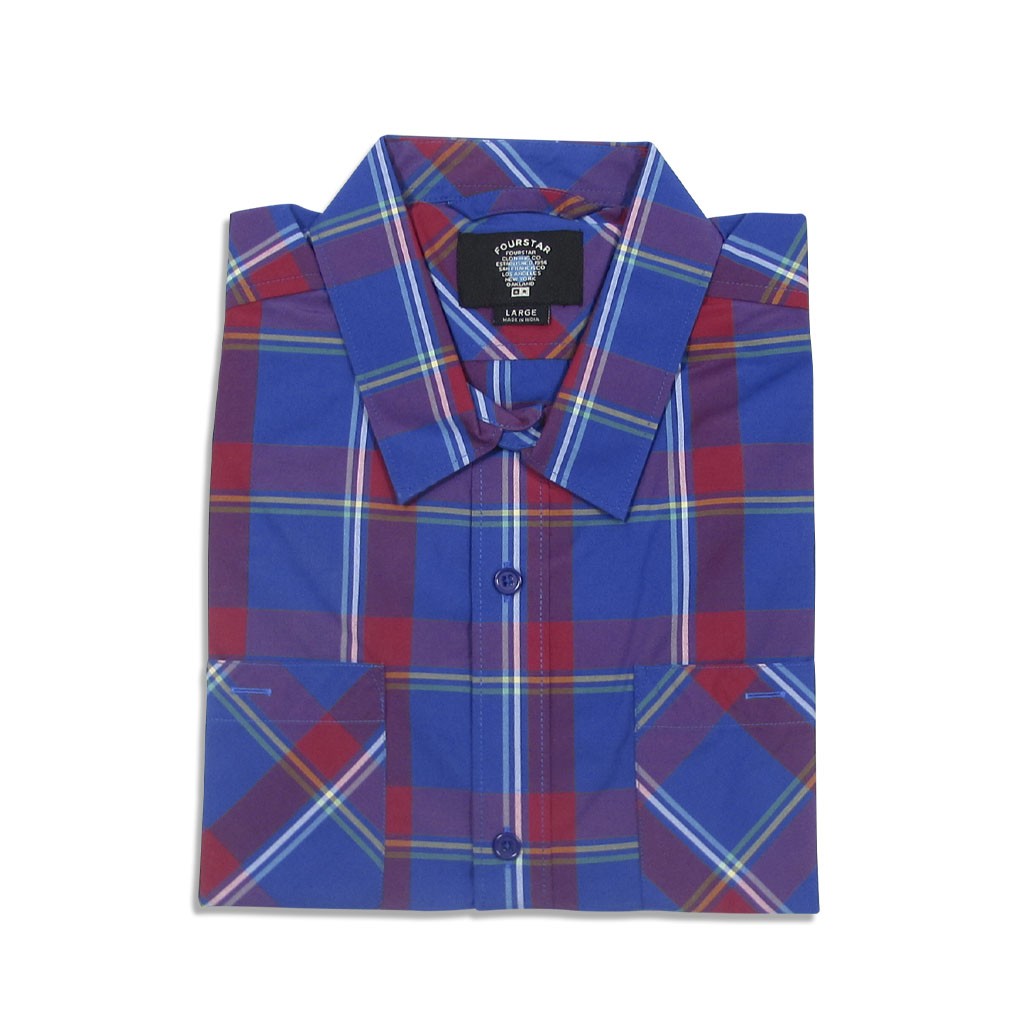 Camisa manga longa Fourstar Clothing Thurston LS - Royal