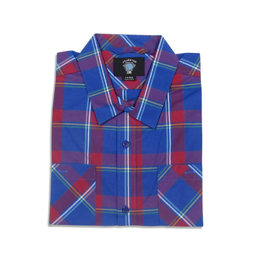 Camisa manga longa Fourstar Clothing Thurston LS - Royal