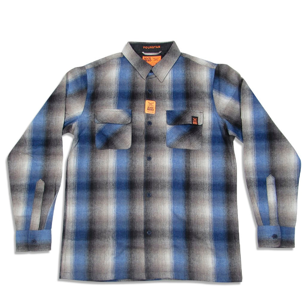 Camisa manga longa Fourstar Clothing TNT Antihero Flannel - Navy