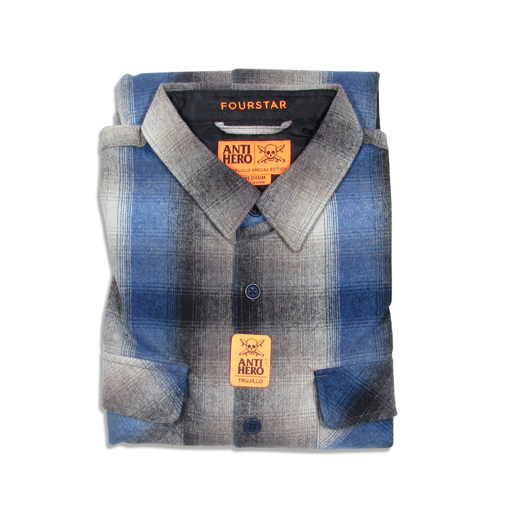 Camisa manga longa Fourstar Clothing TNT Antihero Flannel - Navy
