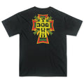 Camiseta Dogtown Cross Logo Rasta - Preto / Verde