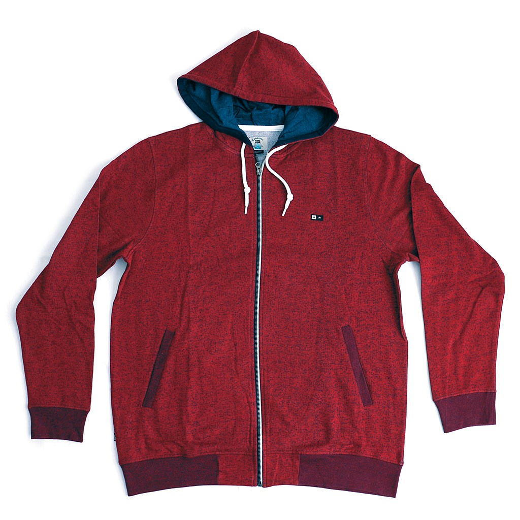 Moletom Canguru Fourstar Clothing Carrol Zip - Cardinal