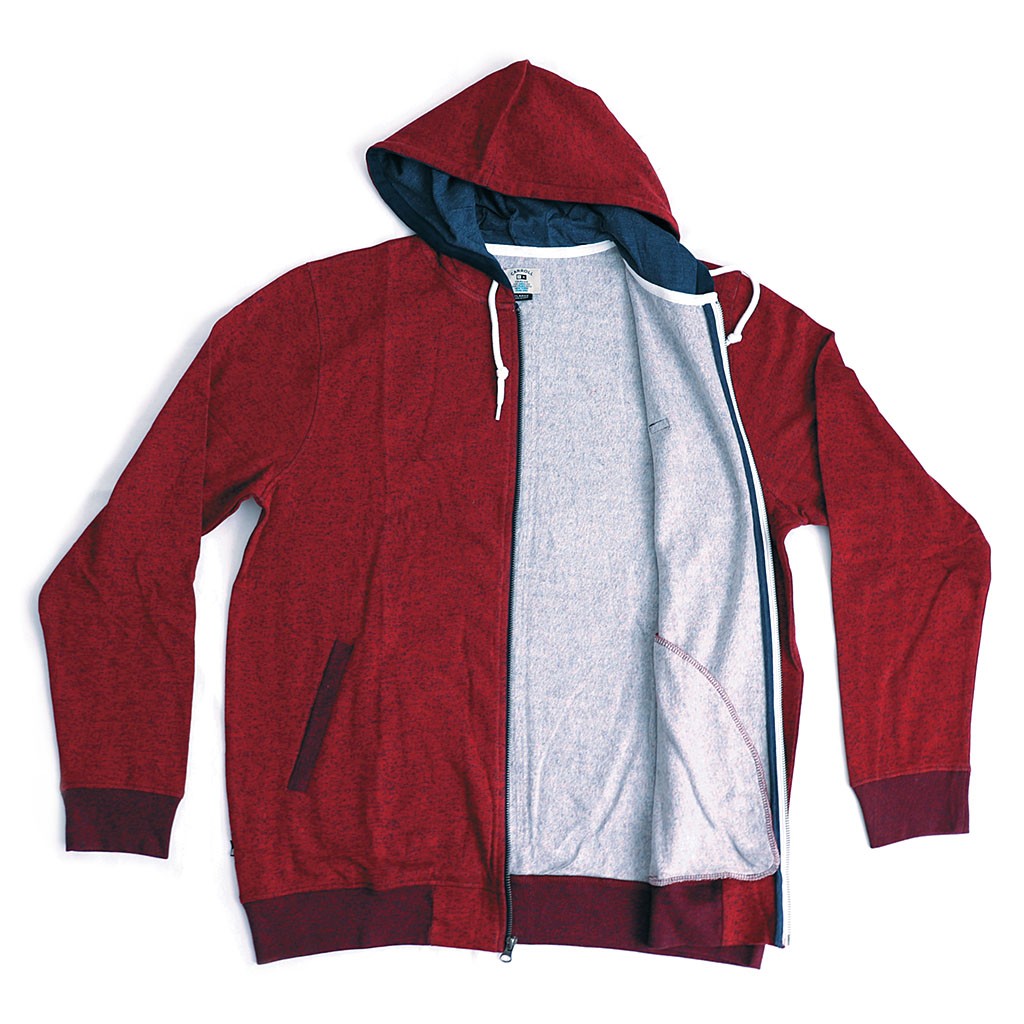 Moletom Canguru Fourstar Clothing Carrol Zip - Cardinal