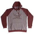 Moletom Canguru Fourstar Clothing Pirate Diesel Hood - Cinza / Merlot