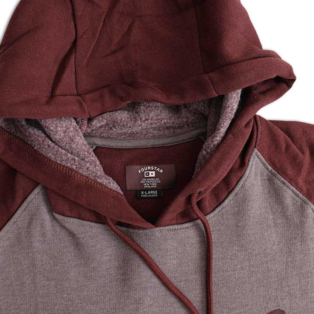 Moletom Canguru Fourstar Clothing Pirate Diesel Hood - Cinza / Merlot