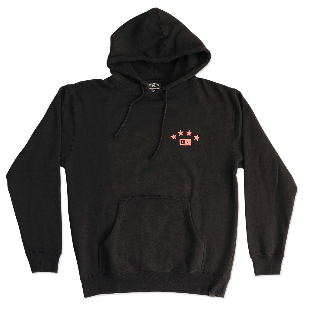 Moletom Canguru Fourstar Clothing Star Black - Preto