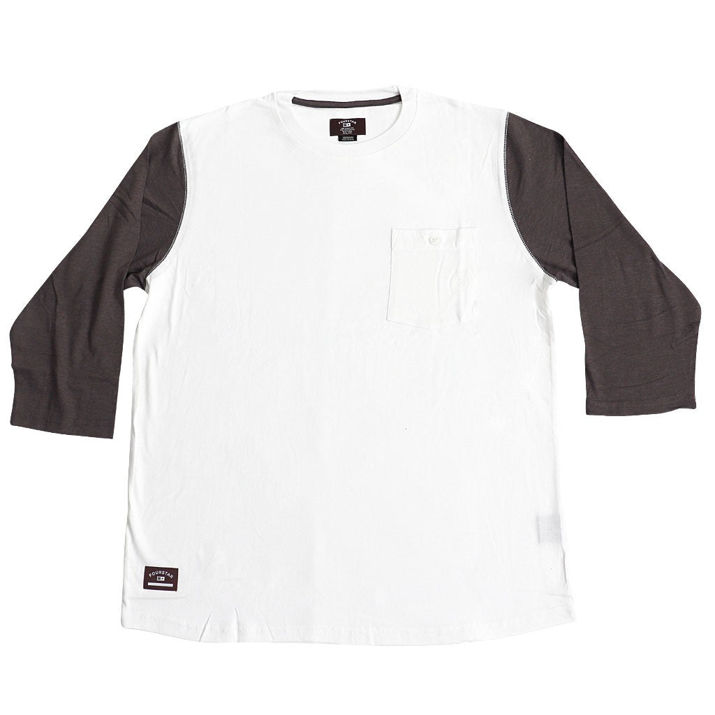 Camiseta manga 3/4 Fourstar Clothing LeavenWorth - White