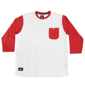 Camiseta manga 3/4 Fourstar Clothing LeavenWorth - White / Red