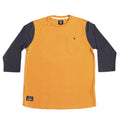 Camiseta manga 3/4 Fourstar Clothing LeavenWorth - Mustard / Navy