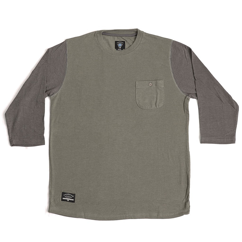 Camiseta manga 3/4 Fourstar Clothing LeavenWorth - Olive Heather