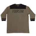 Camiseta manga 3/4 Fourstar Clothing League Football - Olive