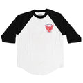 Camiseta manga 3/4 Fourstar Clothing Winged Wheel - Black / White