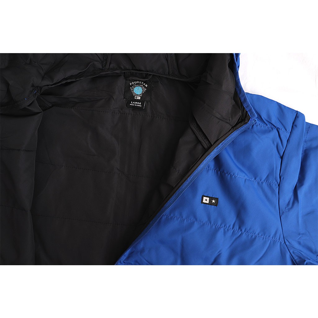 Jaqueta Capuz Fourstar Clothing Innsbruck Jacket Charcoal - Royal